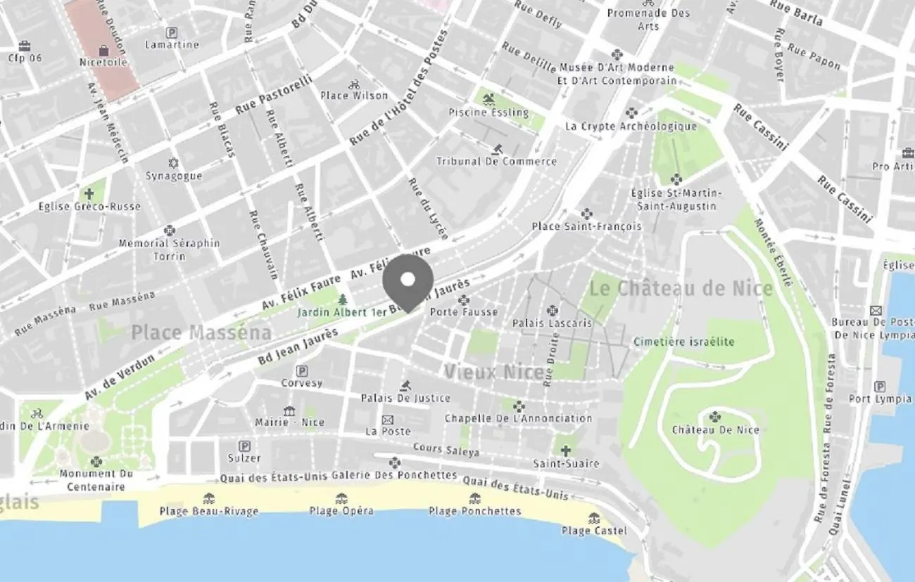 ApartHotel Riviera - Exceptionnel Emplacement - 3 pièces Grand Confort - Climatisé cœur du vieux nice Jean Jaures 1 Apartamento